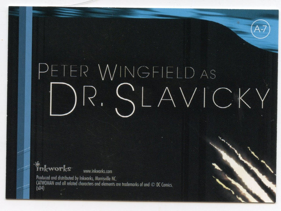 Catwoman Movie Peter Wingfield as Dr. Slavicky Autograph Card A-7   - TvMovieCards.com