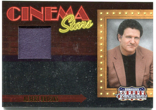 2009 Donruss Americana Cinema Stars Material Albert Brooks #16 Costume Card   - TvMovieCards.com