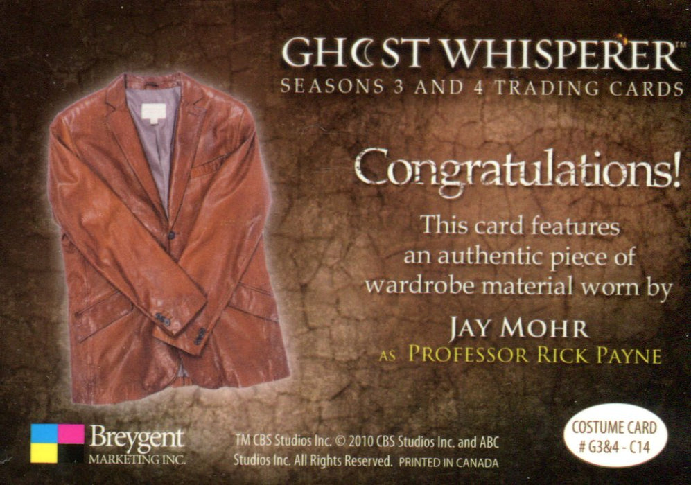 Ghost Whisperer Seasons 3 & 4 Jay Mohr as Rick Payne Costume Card C14   - TvMovieCards.com