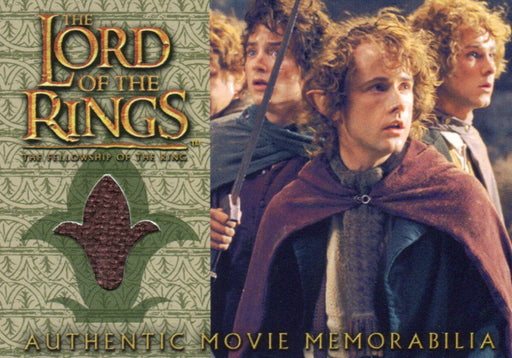 Lord of the Rings Fellowship Update Pippin's Travel Cloak Costume Card   - TvMovieCards.com