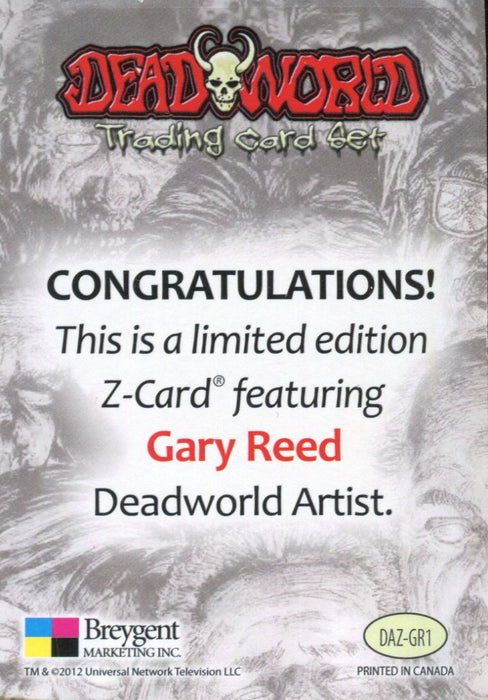 Dead World Gary Reed Z Card Autograph Card DAZ-GR1 Breygent DEADWORLD   - TvMovieCards.com