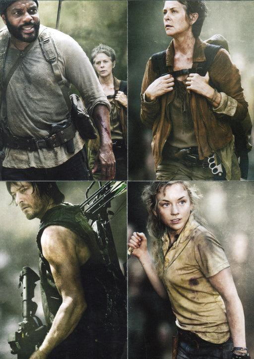 Walking Dead Season 4 Part 1 Posters Chase Card Set D1 thru D4   - TvMovieCards.com