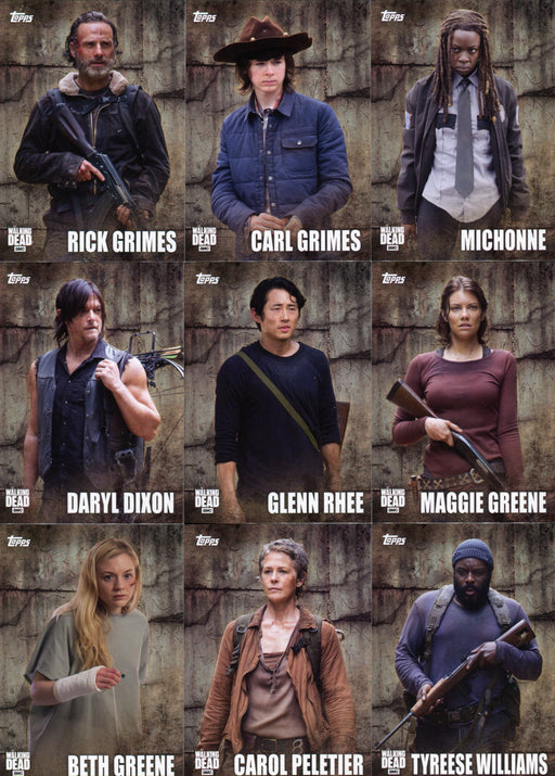 Walking Dead Season 5 Character Profiles Chase Card Set C-1 C-18 Topps 2016   - TvMovieCards.com