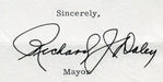 Original Signature Letter Chicago Mayor Richard J. Daley March 23, 1   - TvMovieCards.com