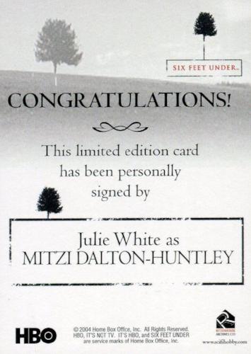 Six Feet Under Seasons 1 & 2 Julie White as Mitzi Dalton-Huntley Autograph Card   - TvMovieCards.com