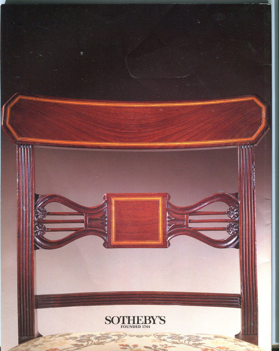 Sothebys Auction Catalog Oct 8 1993 Fine English Furniture   - TvMovieCards.com