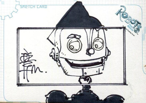 Robots Movie Artist Tone Rodriguez Autograph Sketch Card SK.2 #109/528   - TvMovieCards.com