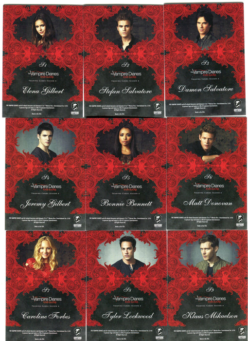2016 Vampire Diaries Season 4 Silver Foil Parallel Studio Chase Card Set S1-S9   - TvMovieCards.com