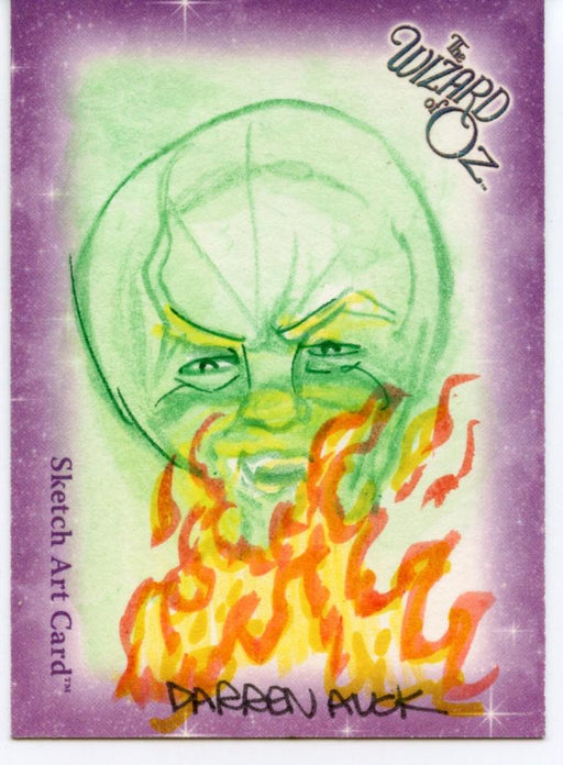 Wizard of Oz Sketch Card by Darren Auck Wizard   - TvMovieCards.com