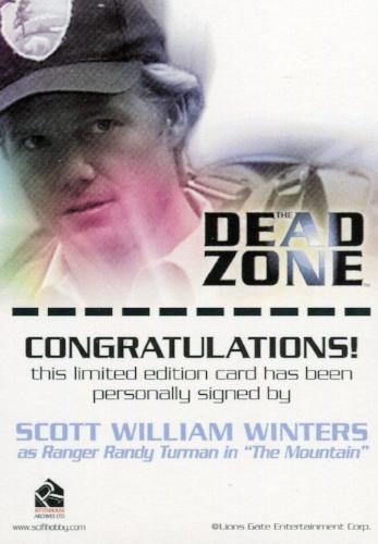Dead Zone Seasons 1 & 2 Scott William Winters as Randy Turman Autograph Card   - TvMovieCards.com