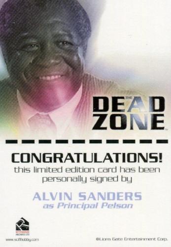 Dead Zone Seasons 1 & 2 Alvin Sanders as Principal Pelson Autograph Card   - TvMovieCards.com