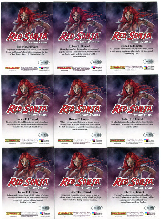 Red Sonja 2012 Puzzle Complete 9 Card Chase Set RS-P1 - RS-P9 Breygent   - TvMovieCards.com