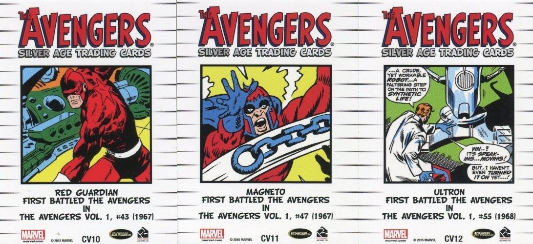 Avengers The Silver Age Classic Villains Chase Card Set CV1 - CV12   - TvMovieCards.com