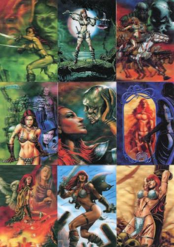 Red Sonja 3-D Lenticular Chase Card Set 15 Cards RS1 through RS15   - TvMovieCards.com