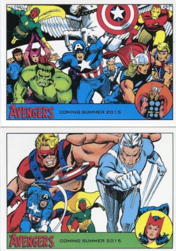 Avengers The Silver Age Promo Card Lot P1 and P3   - TvMovieCards.com