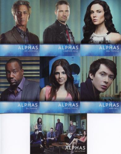 Alphas Season 1 Character Bios Chase Card Set 7 Cards   - TvMovieCards.com
