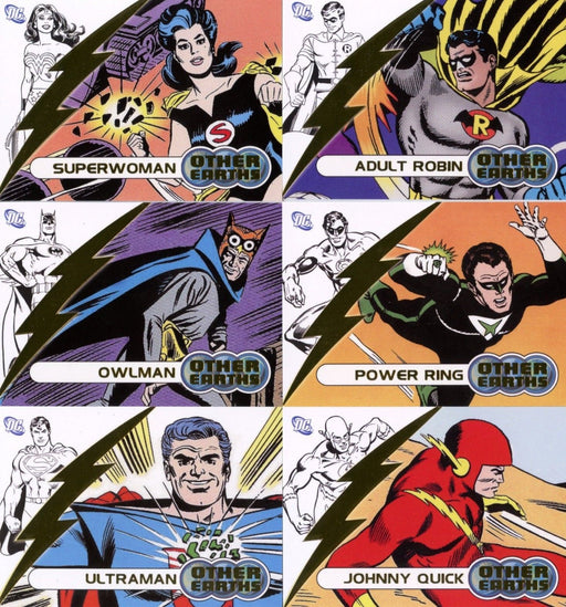 Justice League of America Archives Other Earths Chase Card Set OE1 - OE6   - TvMovieCards.com
