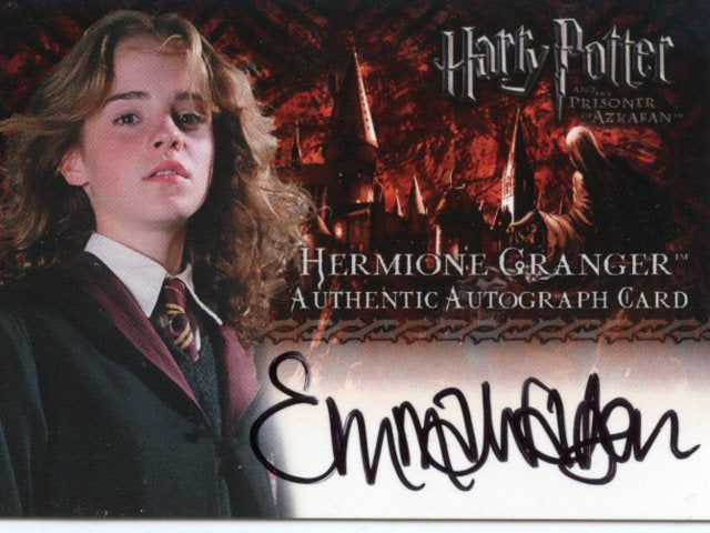 Emma Watson as Hermione Granger in Harry Potter and The Prisoner of Azkaban Autograph Card