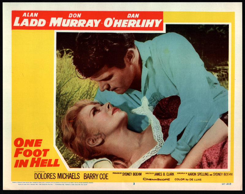 1960 One Foot in Hell #3 Lobby Card 11x14 Alan Ladd Don Murray Dan O'Herlihy - TvMovieCards.com