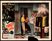 1954 Target Earth Lobby Card 11x14 Richard Denning Kathleen Crowley Virginia Gre - TvMovieCards.com