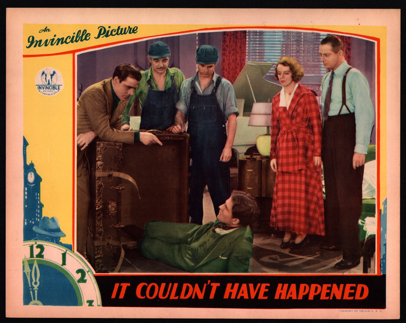 1936 It Couldn't Have Happened Lobby Card 11 x 14 Reginald Denny Evelyn Brent - TvMovieCards.com