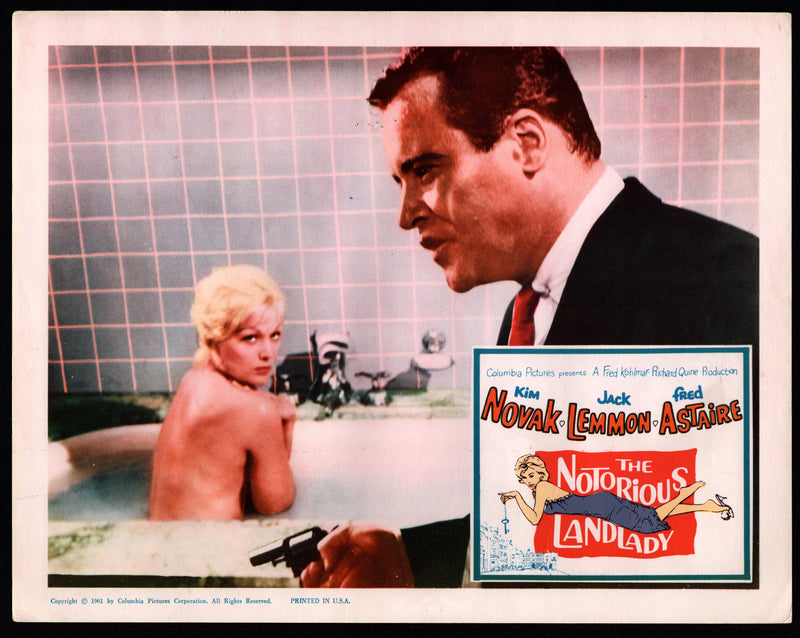 1962 The Notorious Landlady Lobby Card 11x14 Kim Novak Jack Lemmon Fred Astaire - TvMovieCards.com