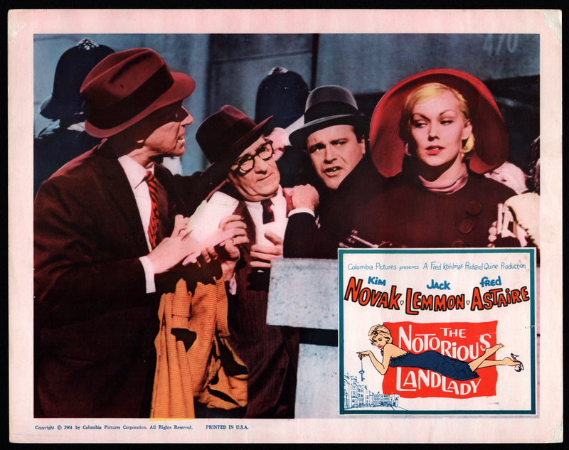 1962 The Notorious Landlady Lobby Card 11x14 Kim Novak Jack Lemmon Fred Astaire - TvMovieCards.com