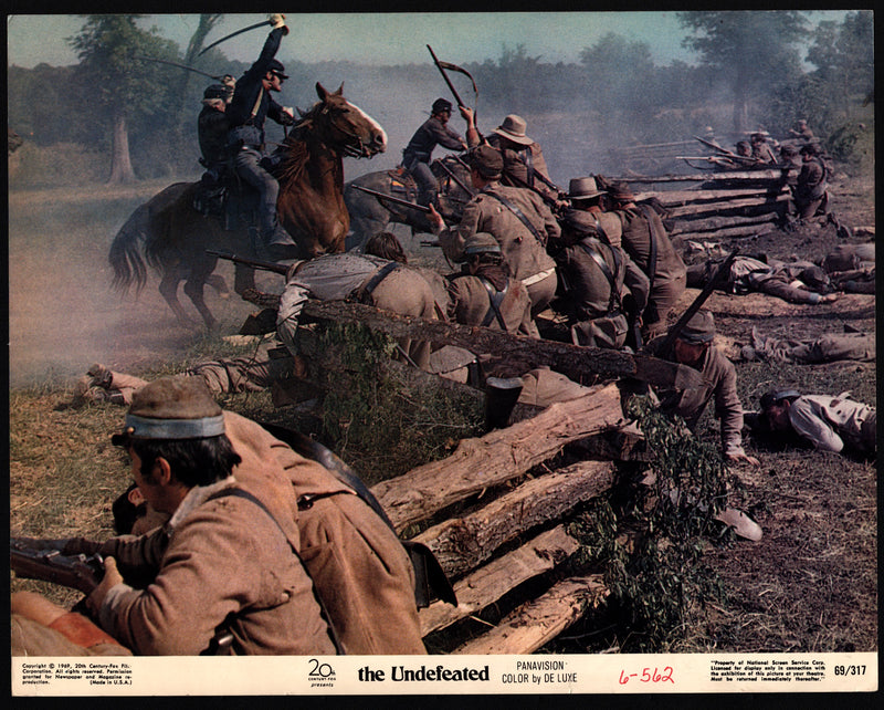 1969 The Undefeated Lobby Card 11x14 John Wayne Rock Hudson Antonio Aguilar - TvMovieCards.com