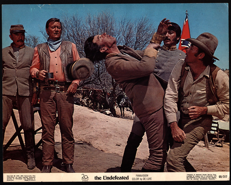 1969 The Undefeated Lobby Card 11x14 John Wayne Rock Hudson Antonio Aguilar - TvMovieCards.com