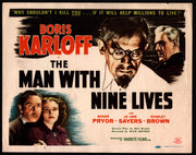 1947R Man With Line Lives Title Lobby Card 11 x 14 Boris Karloff Roger Pryor Jo - TvMovieCards.com