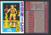 1974-75 Topps Basketball Trading Card You Pick Singles #100-#199 VG/EX #	106 Dick Gibbs - Seattle SuperSonics  - TvMovieCards.com
