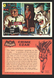 1966 Batman (Black Bat) Vintage Trading Card You Pick Singles #1-55 #	 10   Crime Czar  - TvMovieCards.com