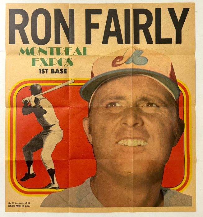 1970 Topps Baseball POSTER Inserts You Pick Singles *Finish Your Set* 10 Ron Fairly  - TvMovieCards.com