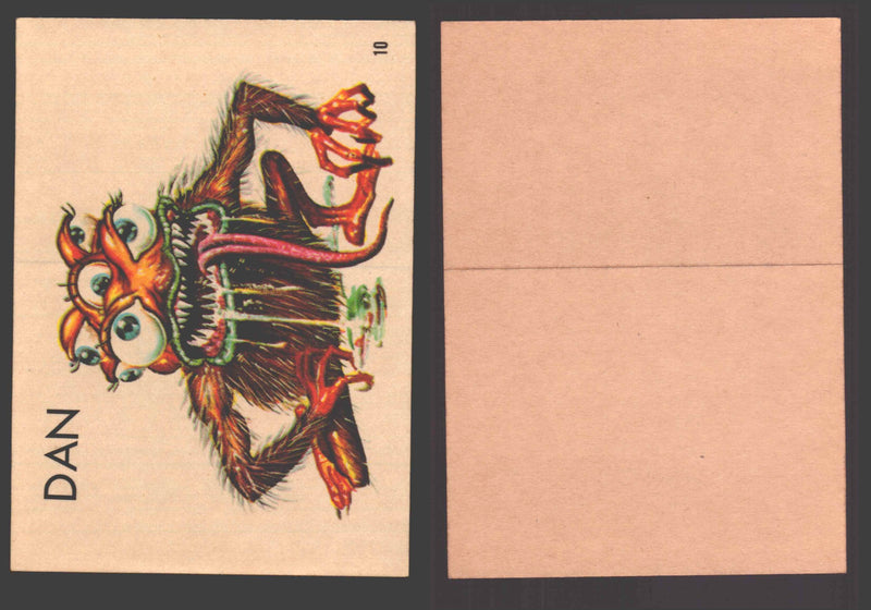 1965 Ugly Stickers Topps Trading Card You Pick Singles #1-44 with Variants 10 Dan - TvMovieCards.com