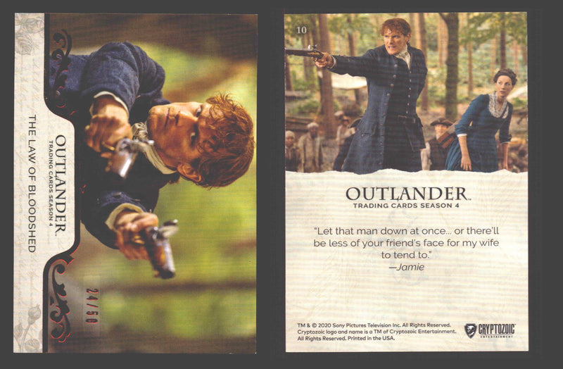 2020 Outlander Season 4 Red Foil Parallel Base Card You Pick Singles XX/50 10 The Law of Bloodshed - TvMovieCards.com