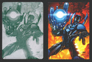 2012 DC Comics The New 52 Base Card Printing Plate 1/1 #11 Blue Beetle Black   - TvMovieCards.com