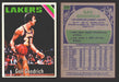 1975-76 Topps Basketball Trading Card You Pick Singles #1-#310 VG/EX #	110 Gail Goodrich - Los Angeles Lakers  - TvMovieCards.com