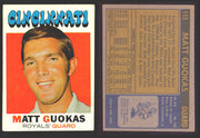 1970-71 Topps Basketball Trading Card You Pick Singles #1-#151 VG/EX #	113 Matt Guokas - Cincinnati Royals  - TvMovieCards.com