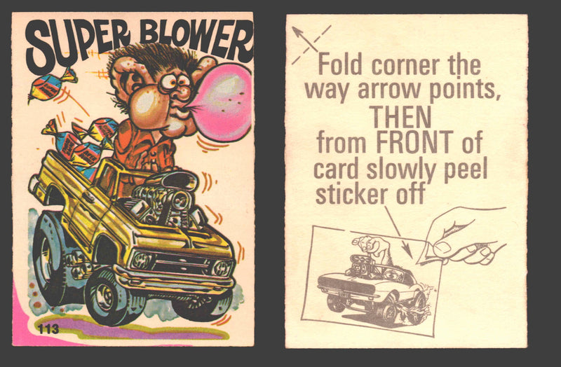 Fantastic Odd Rods Series 1 Vintage Sticker Cards Donruss #67-132 You Pick Singles