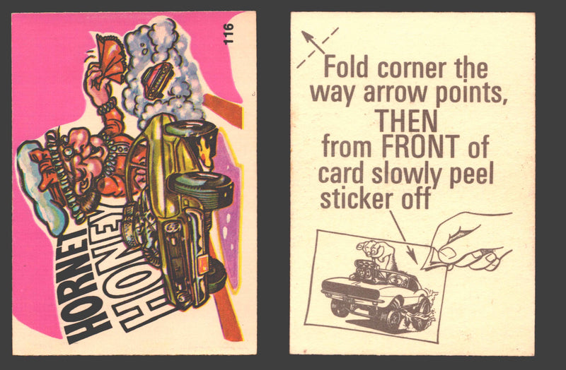 Fantastic Odd Rods Series 1 Vintage Sticker Cards Donruss #67-132 You Pick Singles