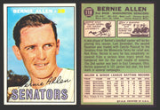 1967 Topps Baseball Trading Card You Pick Singles #100-#199 VG/EX #	118 Bernie Allen - Washington Senators  - TvMovieCards.com