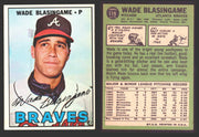 1967 Topps Baseball Trading Card You Pick Singles #100-#199 VG/EX #	119 Wade Blasingame - Atlanta Braves  - TvMovieCards.com