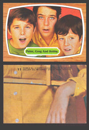 1971 The Brady Bunch Topps Vintage Trading Card You Pick Singles #1-#88 # 11 Peter Greg And Bobby (indention marks) - TvMovieCards.com