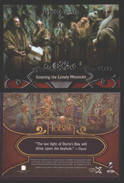 2022 Cryptozoic CZX Middle Earth Silver Parallel Base Card Singles 1-50 #/25 11 Entering the Lonely Mountain - TvMovieCards.com