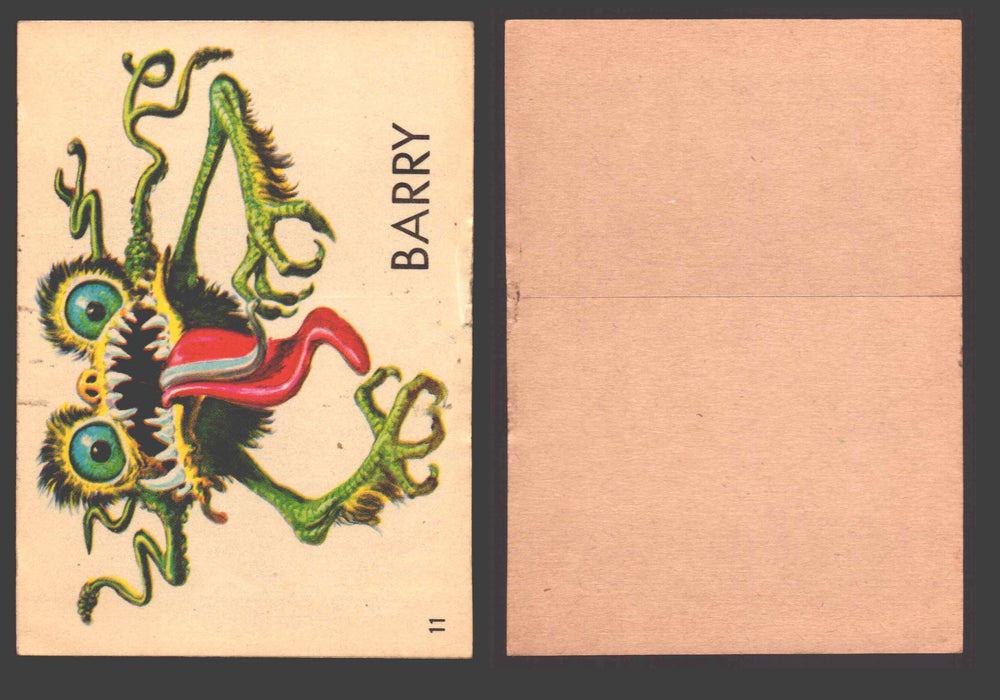 1965 Ugly Stickers Topps Trading Card You Pick Singles #1-44 with Variants 11 Barry - TvMovieCards.com