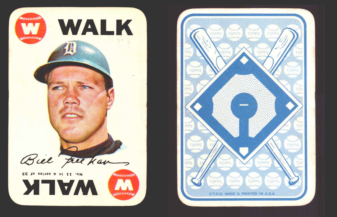 1968 Topps Baseball Game Card You Pick Single Cards #2-33 Mickey Mantle #	11 Bill Freehan - Detroit Tigers  - TvMovieCards.com