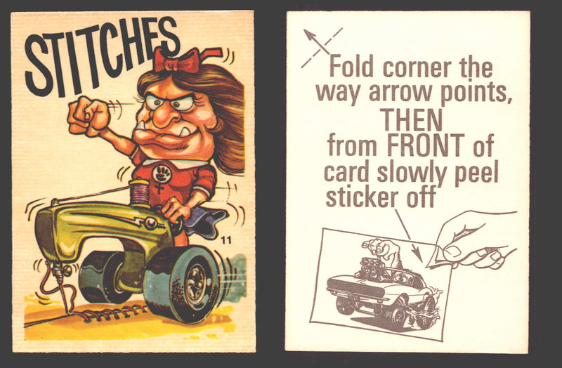 Fantastic Odd Rods Series 2 Vintage Sticker Cards Donruss #1-66 You Pick Singles