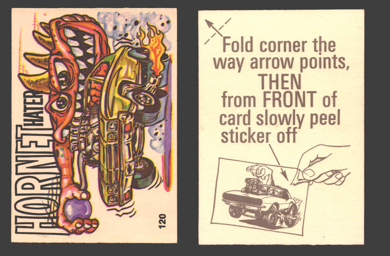 Fantastic Odd Rods Series 1 Vintage Sticker Cards Donruss #67-132 You Pick Singles