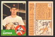 1963 Topps Baseball Trading Card You Pick Singles #100-#199 VG/EX #	121 Jim Hannan - Washington Senators RC  - TvMovieCards.com