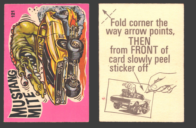 Fantastic Odd Rods Series 1 Vintage Sticker Cards Donruss #67-132 You Pick Singles